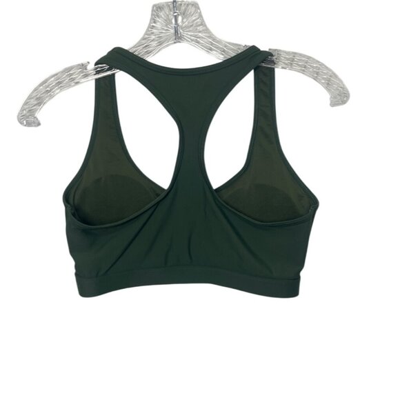 Racerback Sports Bra Womens Small Olive Green New WOT Padded Activewear - Picture 2 of 4